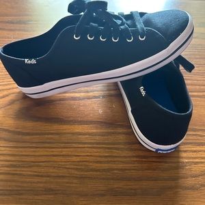 Ked’s Women’s Kickstart Laceup Sneaker Black Canvas